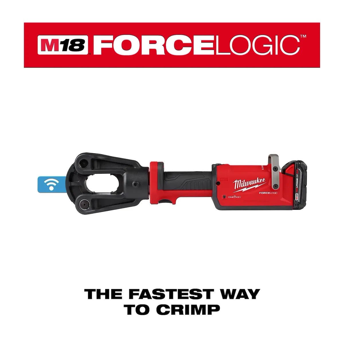 Milwaukee M18 FORCE LOGIC 12T Latched Linear Crimper 2878-20 | M18 Battery, Brushless