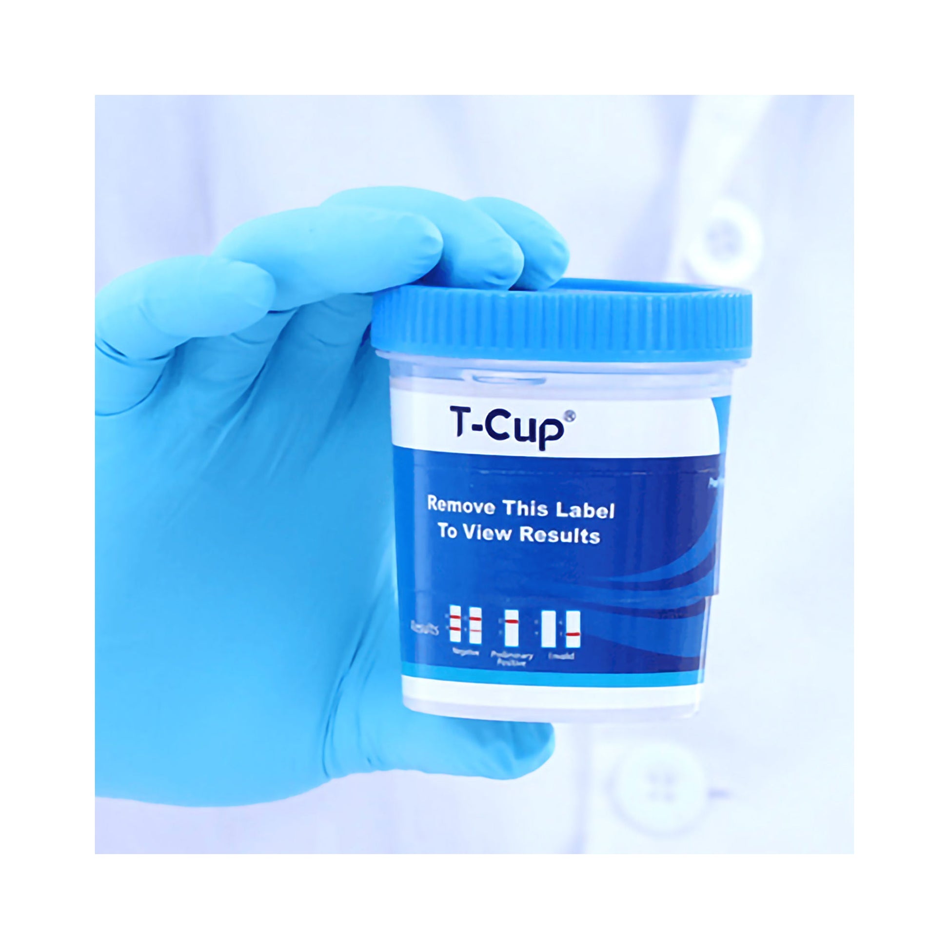 T-Cup Drugs of Abuse Test Kit AMP, BAR, BUP, BZO, COC, mAMP/MET, MDMA, MOP, MTD, OXY, PCP, THC (CR, pH, SG) 25 Tests CLIA Waived