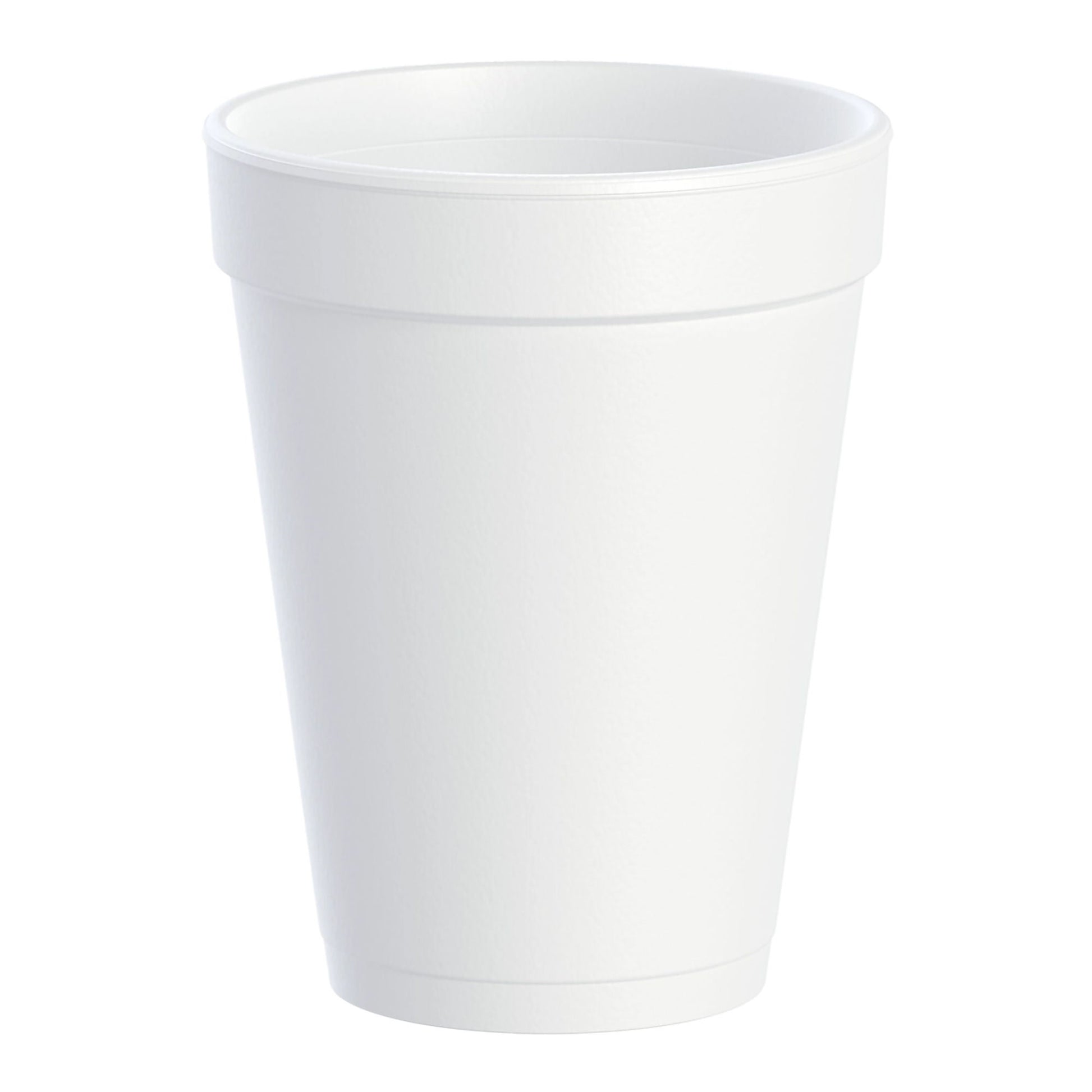 Dart Drinking Cup, White, Styrofoam, Disposable