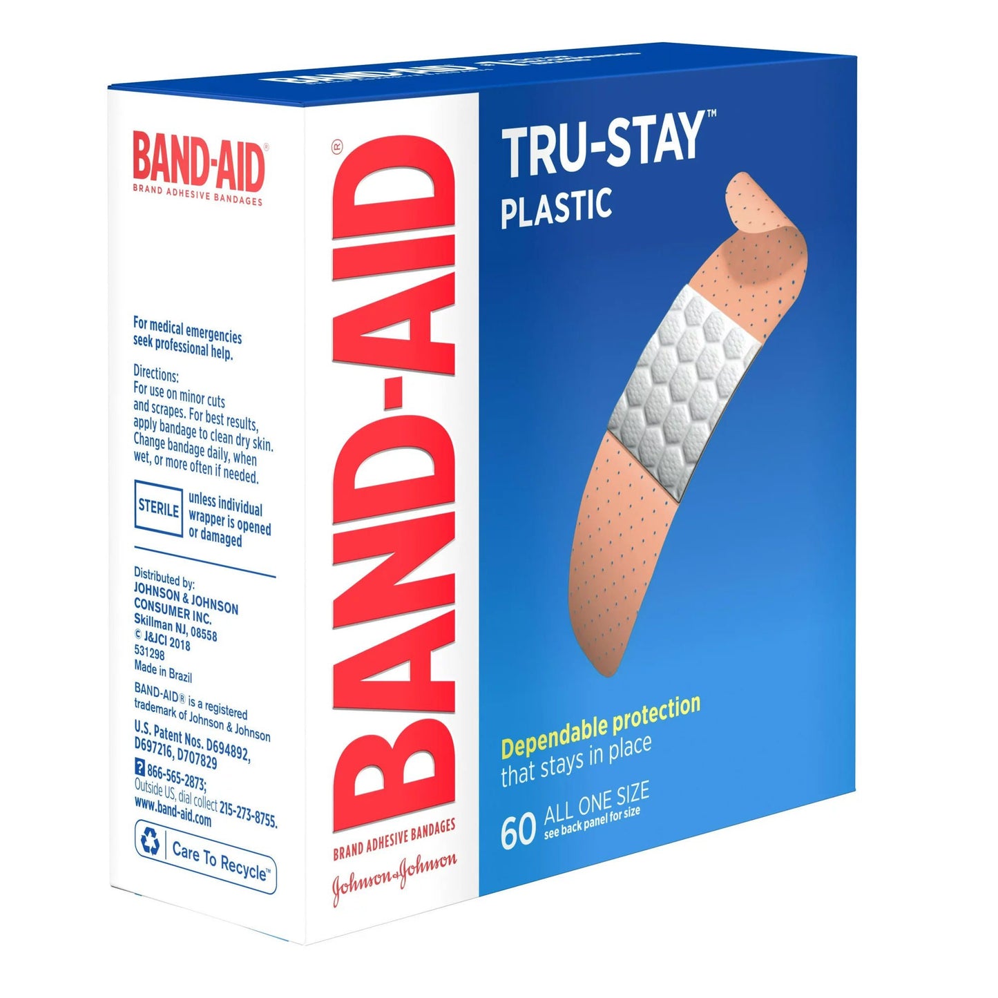 Band-Aid® Tru-Stay Plastic Adhesive Bandages