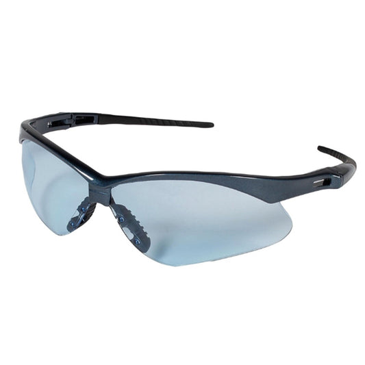 KleenGuard Nemesis Safety Glasses Wraparound Anti-fog / Anti-scratch Coating Clear Tint Polycarbonate Lens Black Frame Over Ear One Size Fits Most