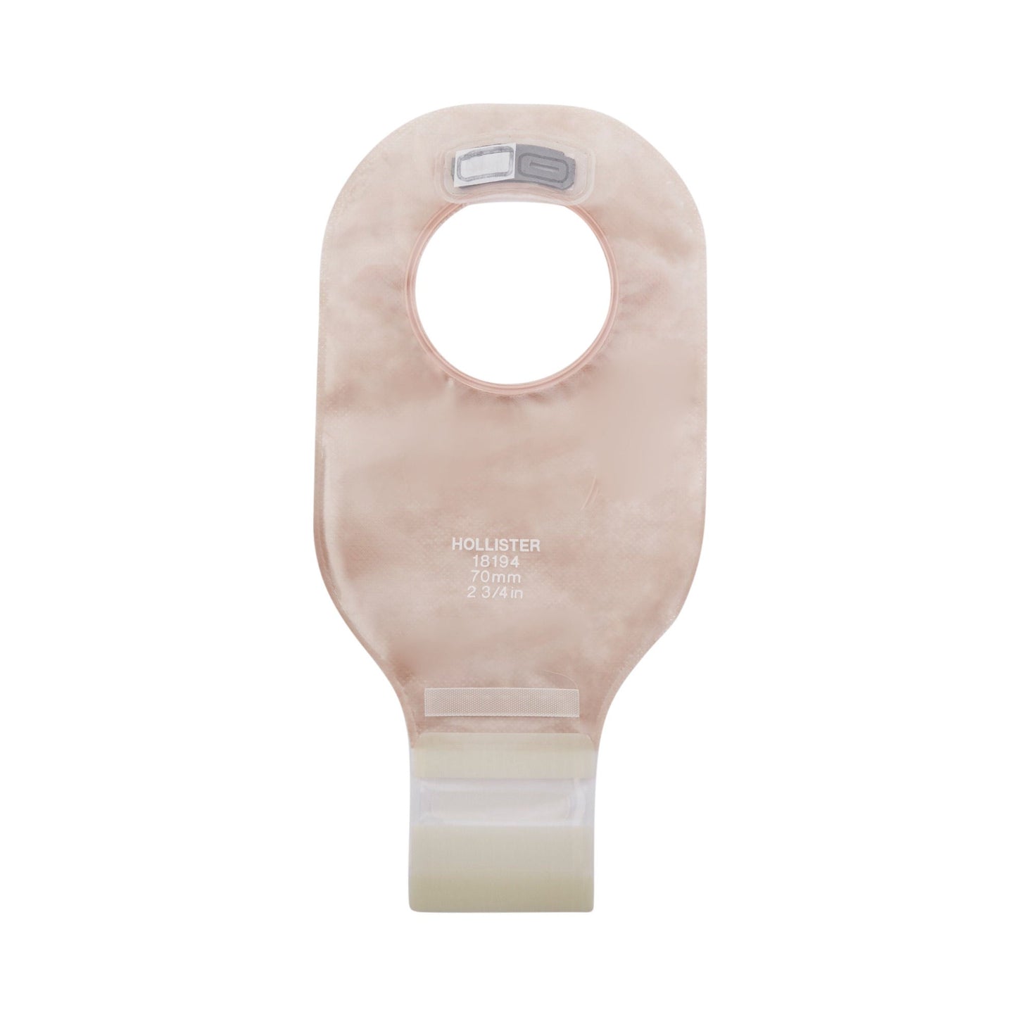 New Image™ 2-Piece Transparent Colostomy Pouch, Pre-cut to Fit , Blue Match