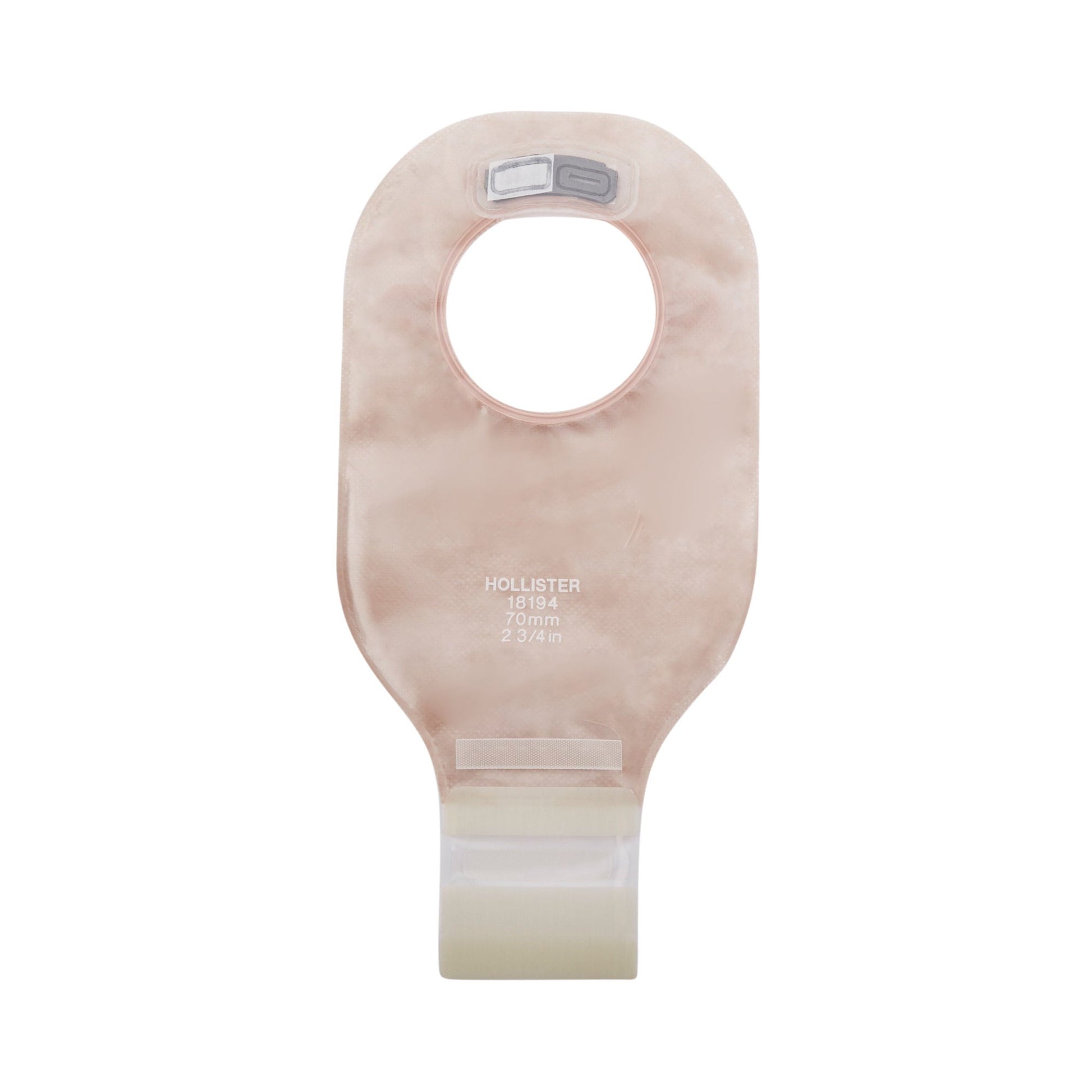 New Image™ 2-Piece Transparent Colostomy Pouch, Pre-cut to Fit , Blue Match