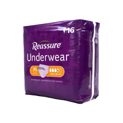 Reassure® Maximum Absorbent Underwear, Women, Medium – Heavy Absorbency