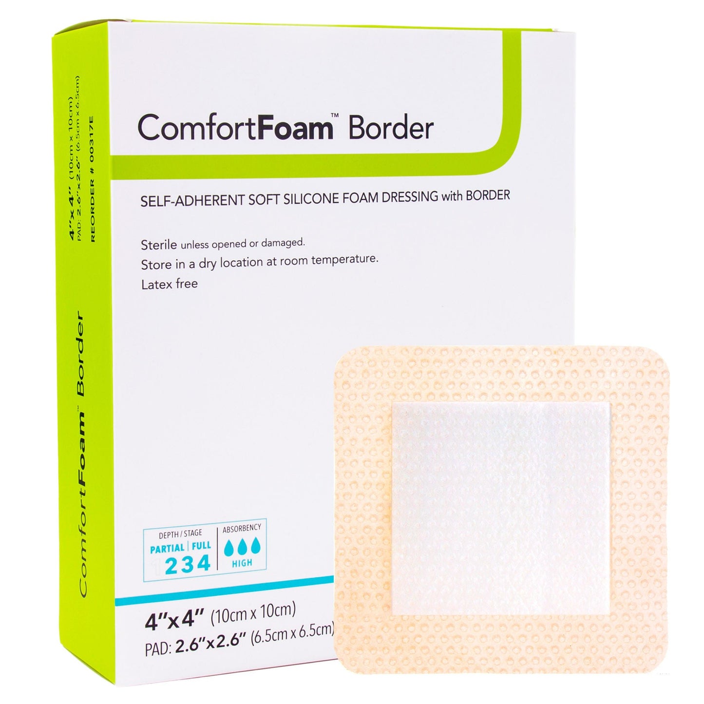 ComfortFoam™ Border Silicone Foam Dressing
