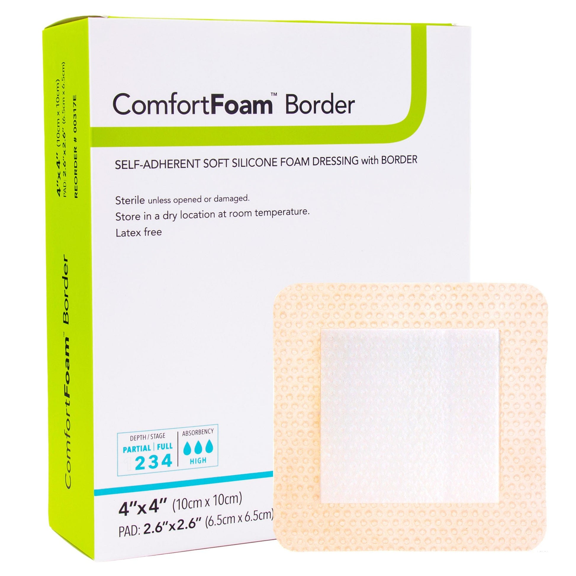ComfortFoam™ Border Silicone Foam Dressing