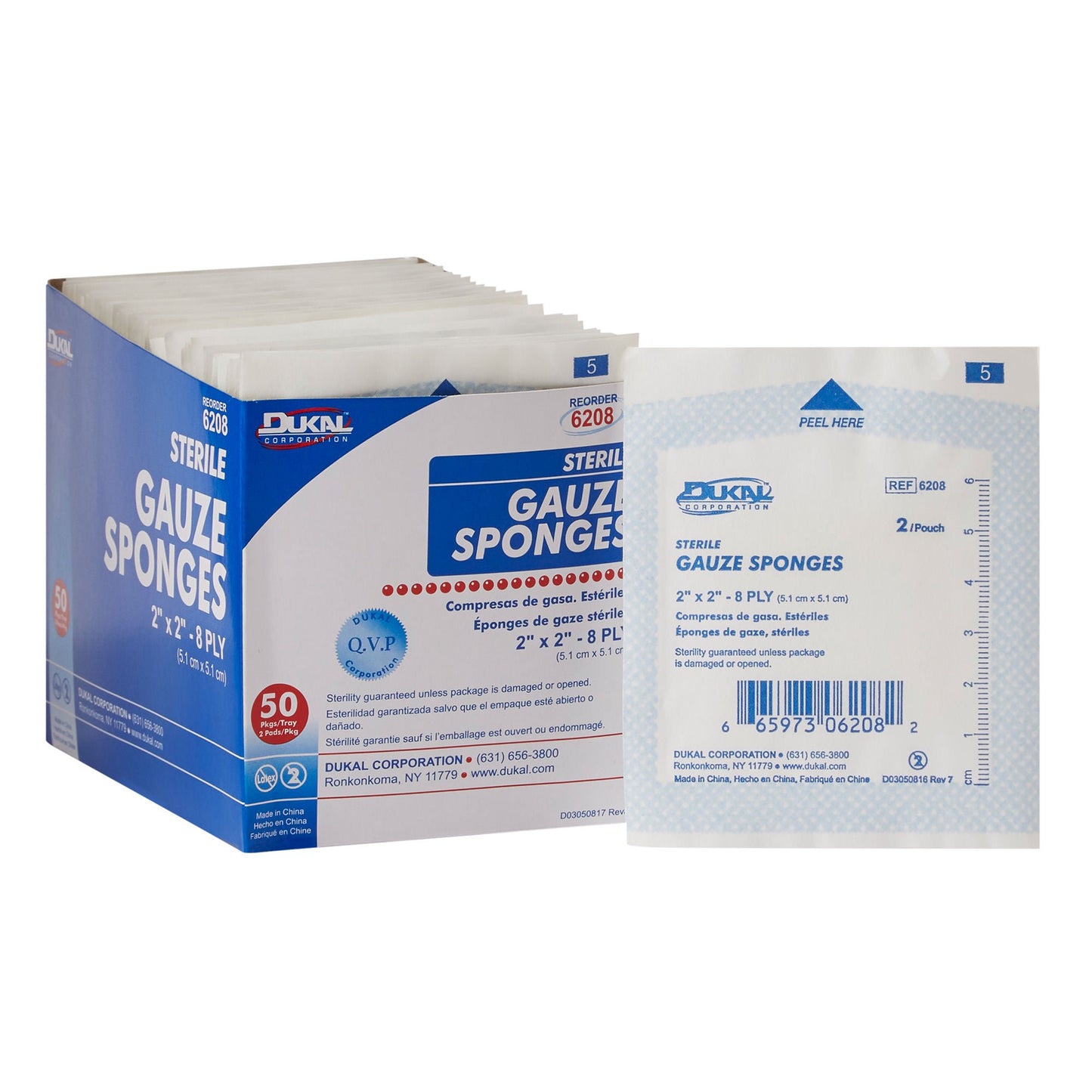 Dukal™ Sterile Gauze Sponge, 8-Ply