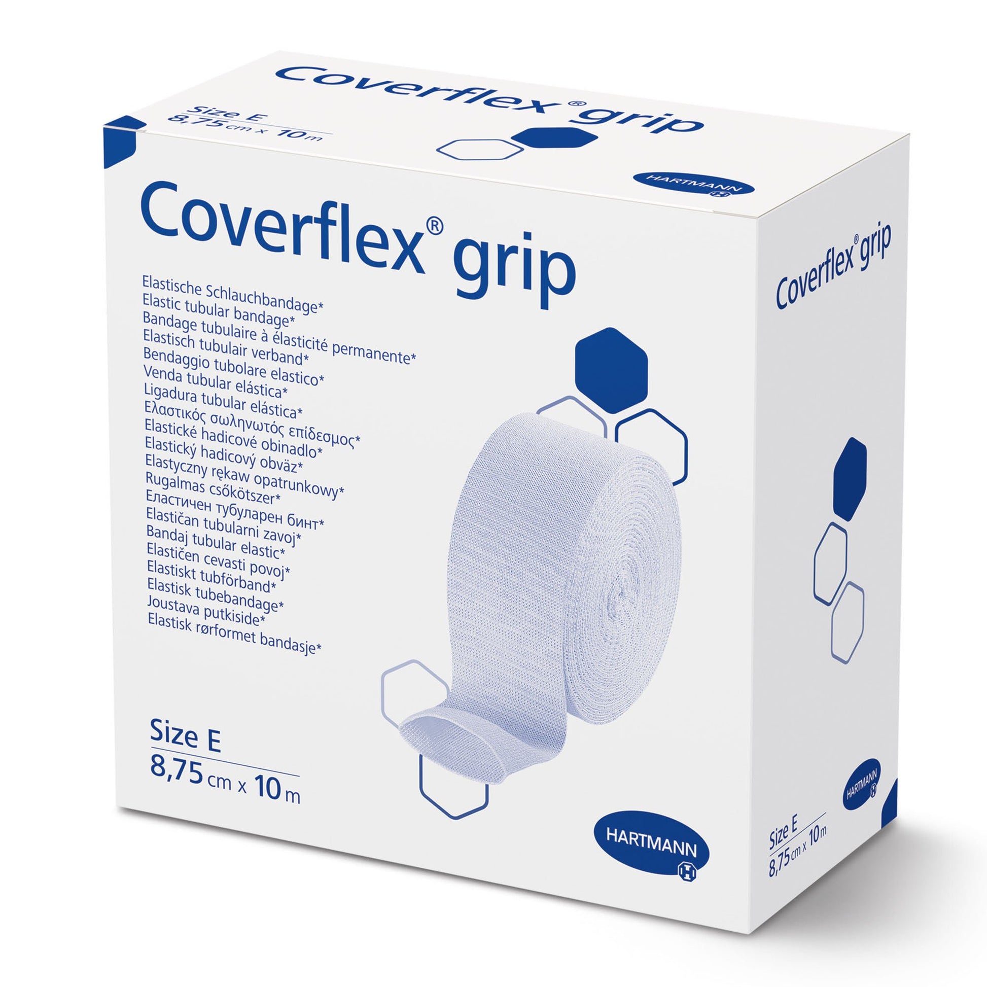 Coverflex® grip Pull-On Elastic Tubular Support Bandage, 3.4" x , Size E