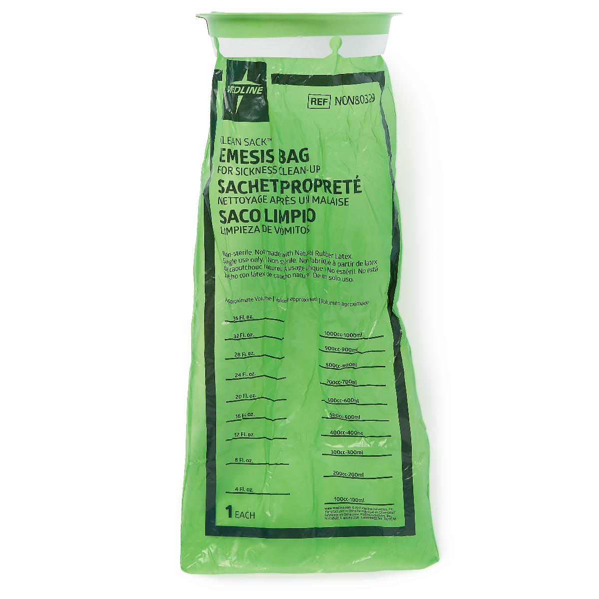 Clean Sack Emesis Bag Green