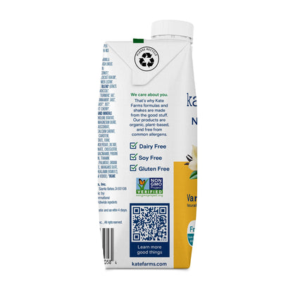 Kate Farms® Nutrition Shake, Vanilla, carton