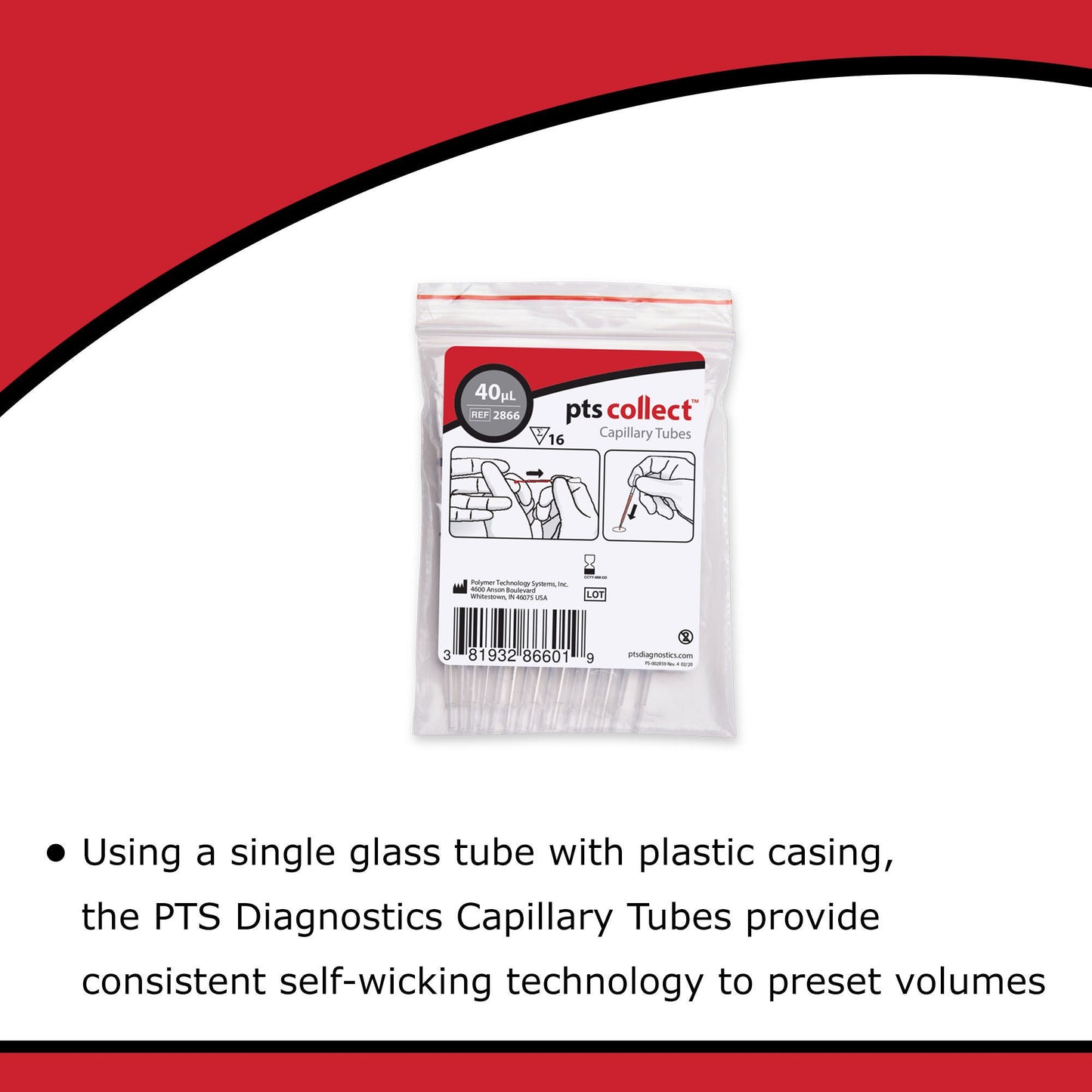 PTS Diagnostics Capillary Blood Collection Tube