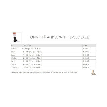 Ossur® Formfit® Low Profile Ankle Brace with Speed Lace, Extra Small