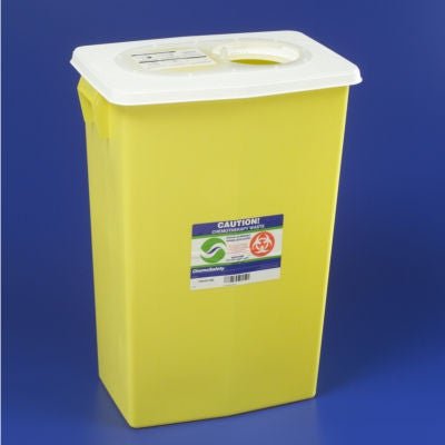 SharpSafety™ Chemotherapy Waste Container, 26 x 12¾ x 18¼ Inch