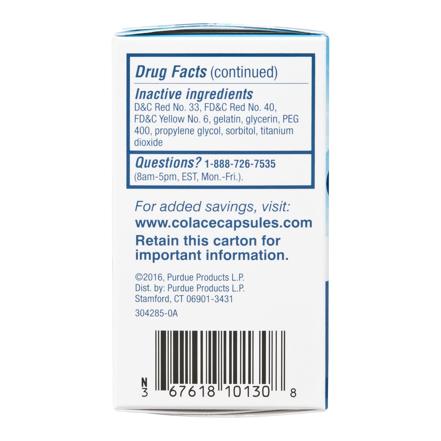 Colace® Docusate Sodium Stool Softener