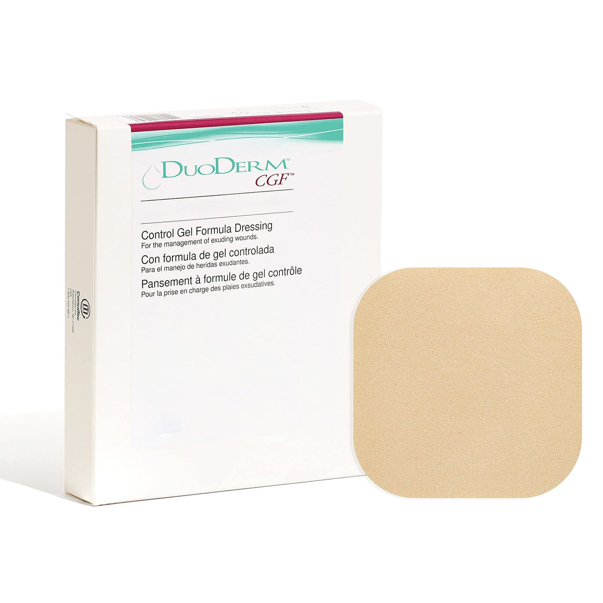 DuoDerm® CGF® Hydrocolloid Dressing, Sterile, Square