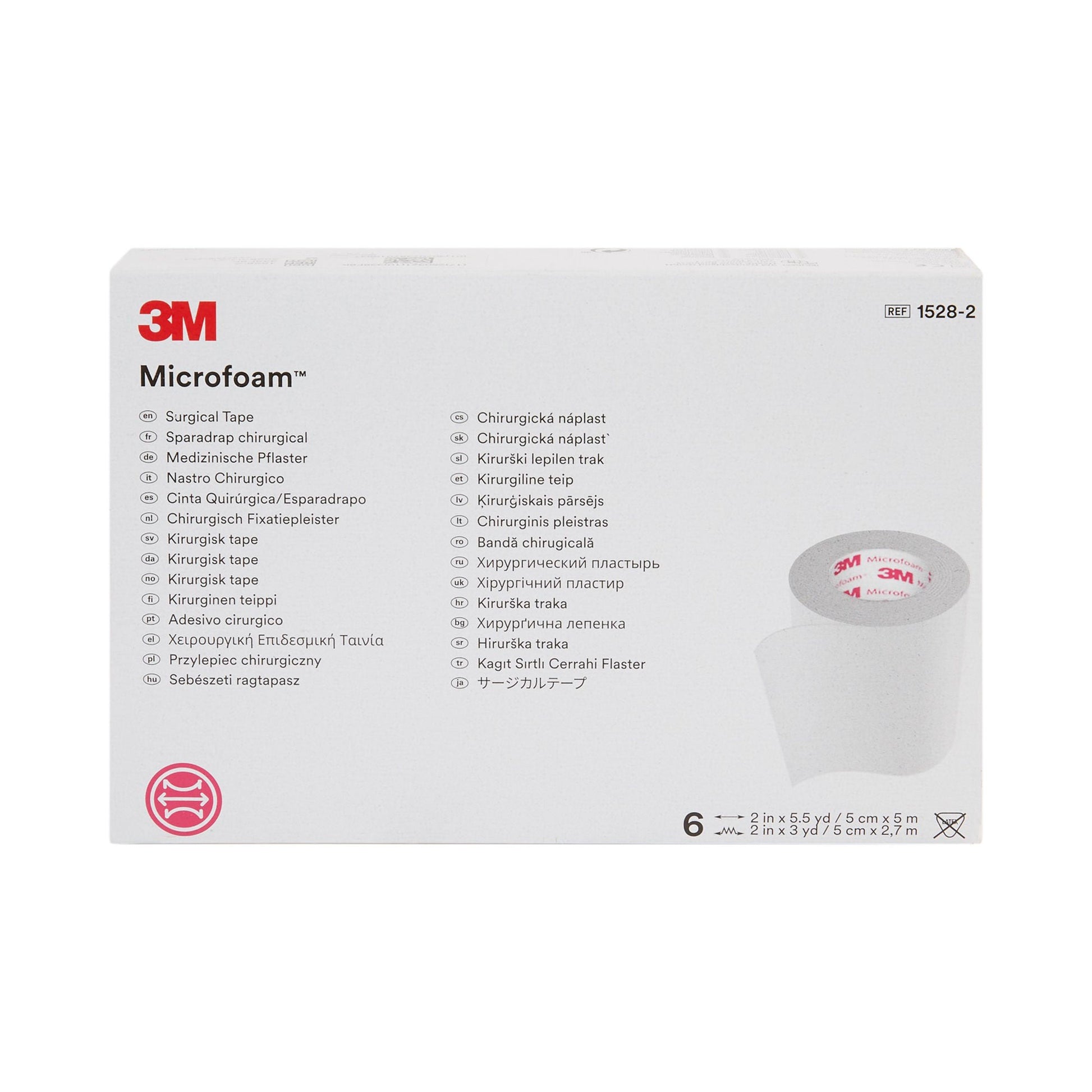 3M™ Microfoam™ Foam / Acrylic Adhesive Medical Tape, White