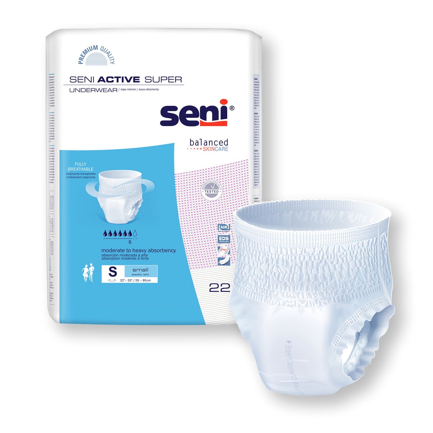 Seni® Active Super Moderate to Heavy Absorbent Underwear