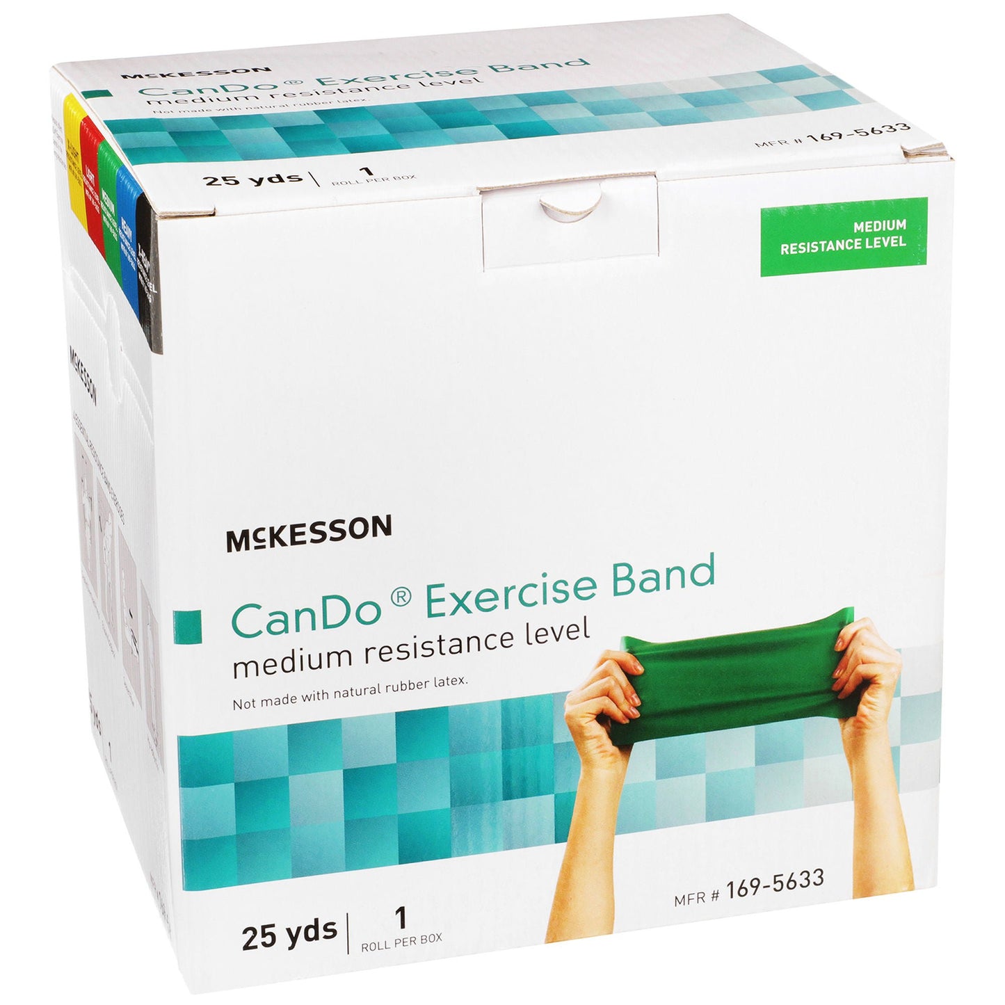 McKesson Exercise Resistance Band, Green, Medium Resistance