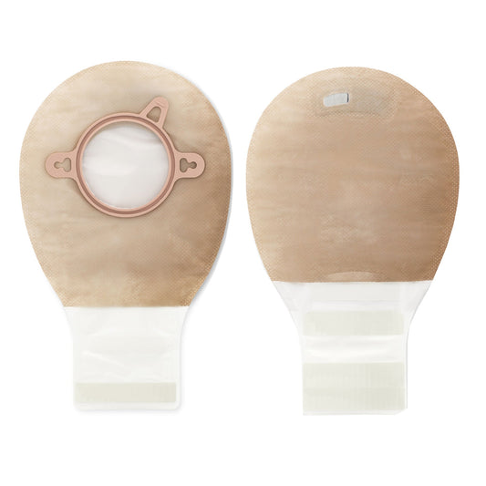 New Image™ 18283 Two-Piece Beige Ostomy Pouch, Pre-cut to Fit , Red Match
