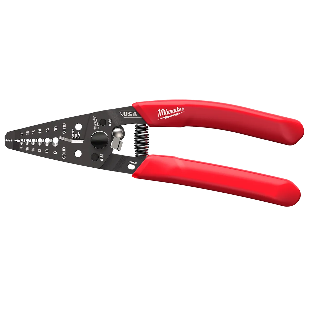 Milwaukee 8-20 AWG Dipped Grip Wire Stripper & Cutter (USA) MT702
