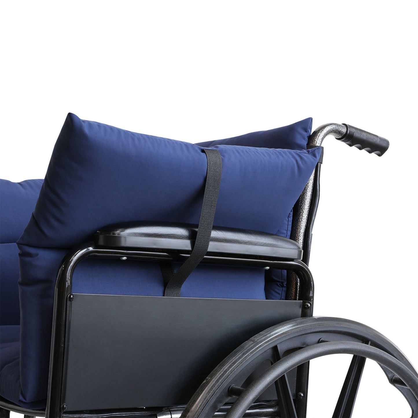 NYOrtho Wheelchair Overlay Cushion, 17 in. W x 54 in. D, Fiber, Dark Blue