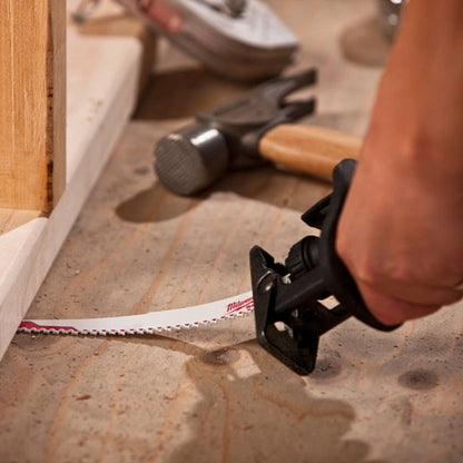 Milwaukee 6" 5 TPI SAWZALL Blade for Wood with Nails (5 PK) 48-00-5035 | 6 in Blade Length, 5-Piece