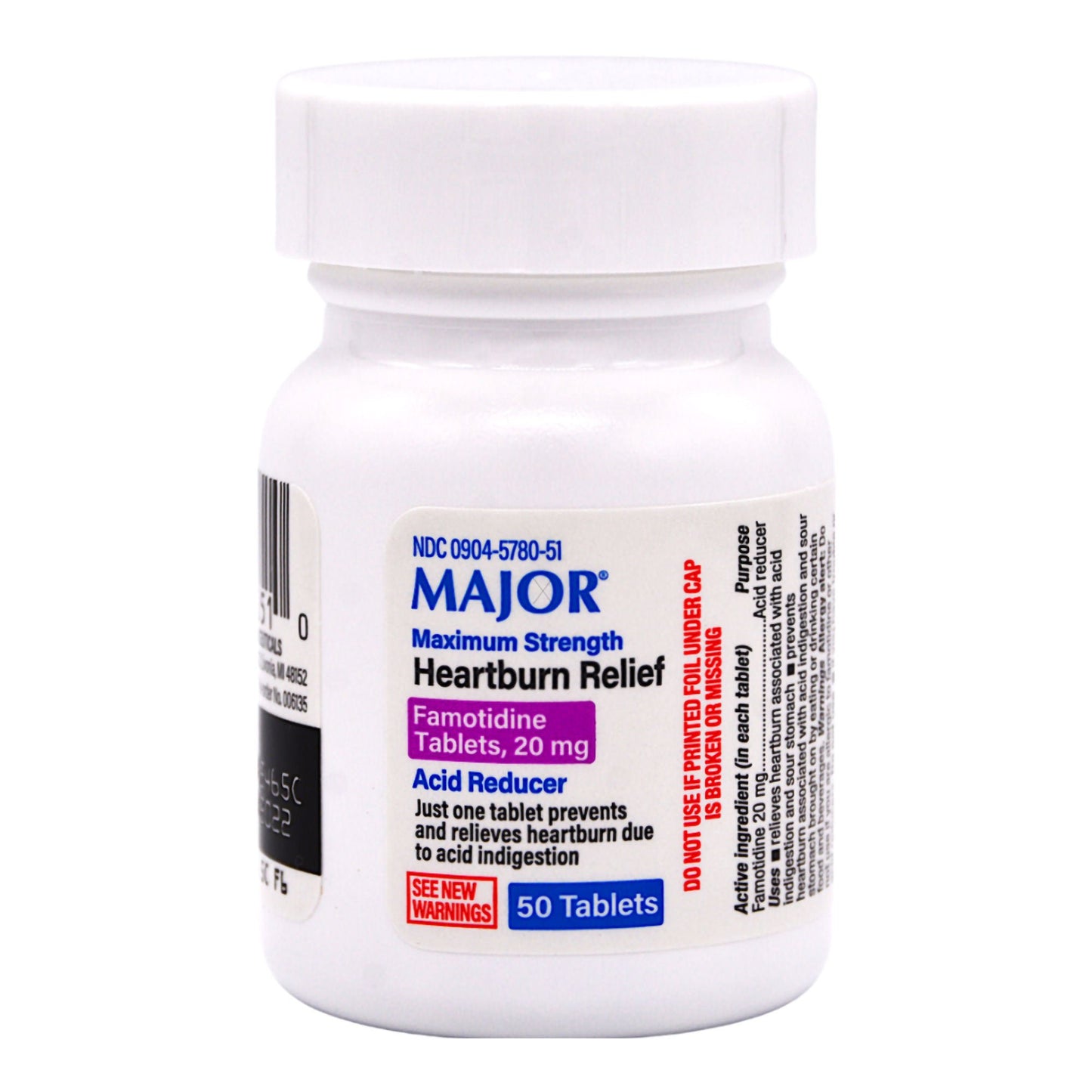 Major® Famotidine Antacid, Maximum Strength