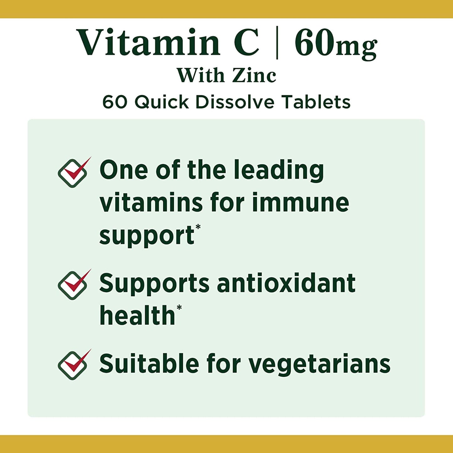 Nature's Bounty® Quick Dissolve Vitamin C plus Zinc