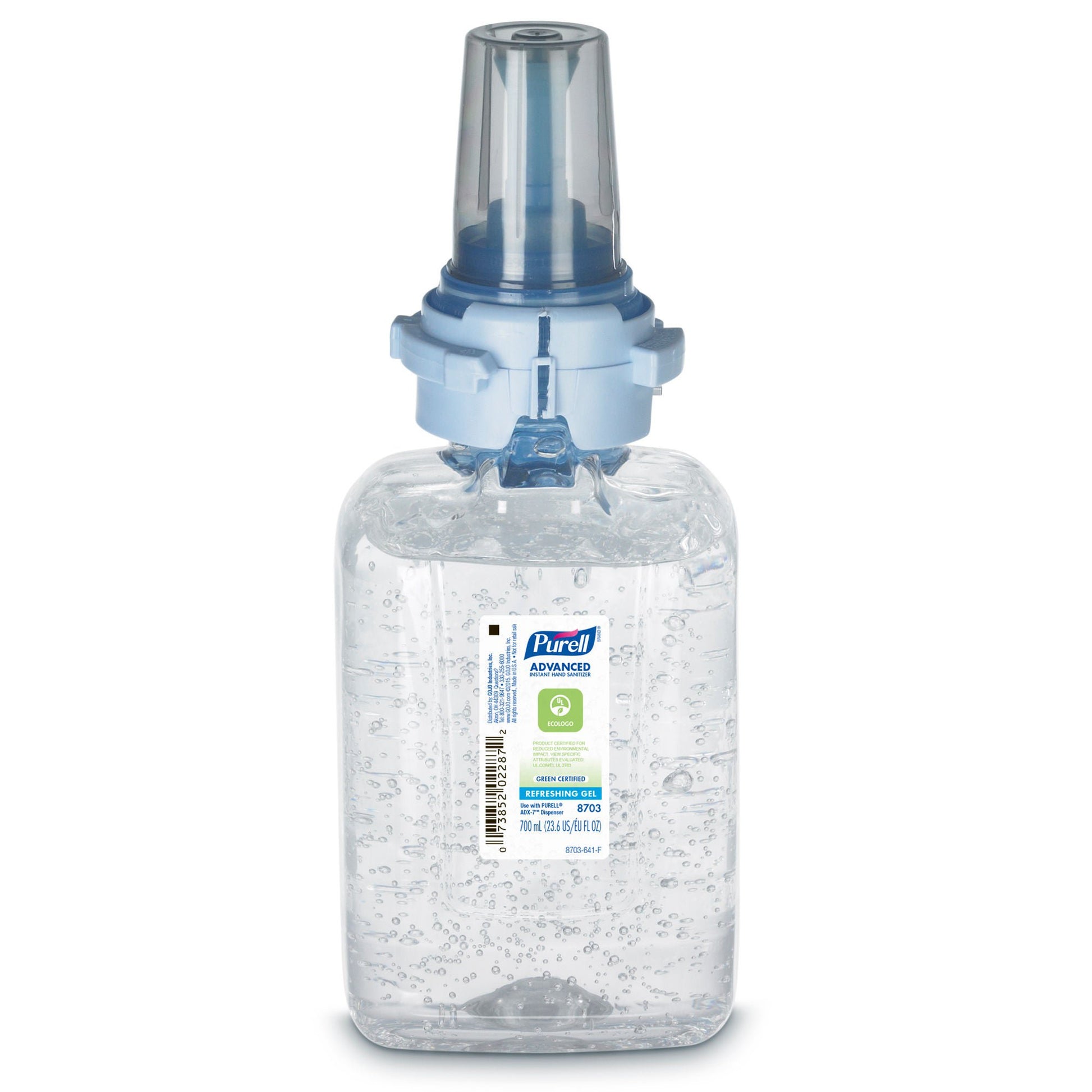 Purell Advanced Hand Sanitizer Gel, 70% Ethyl Alcohol, Refill Bottle