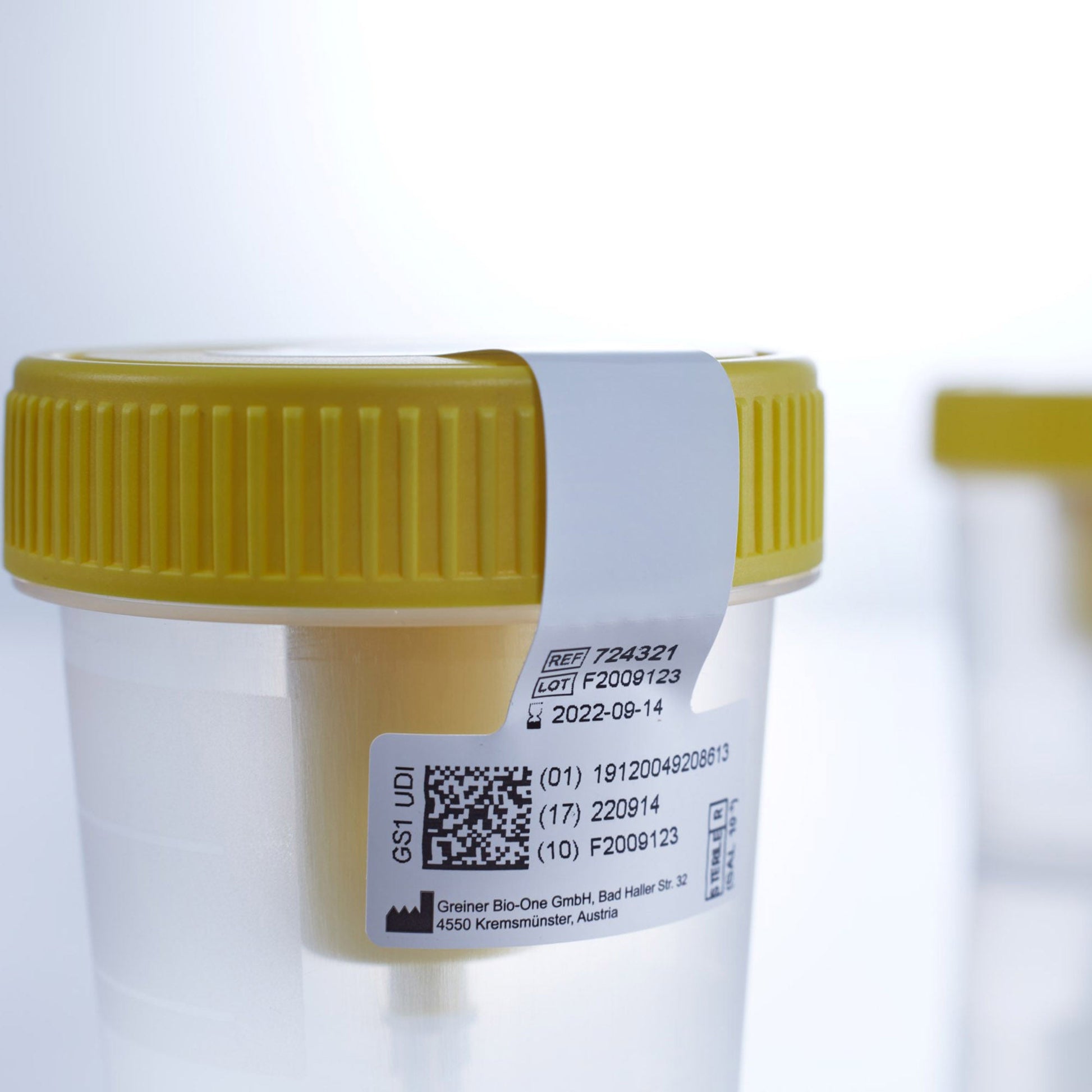 Urine Specimen Container with Integrated Transfer Device (3.4 oz.) Screw Cap Patient Information