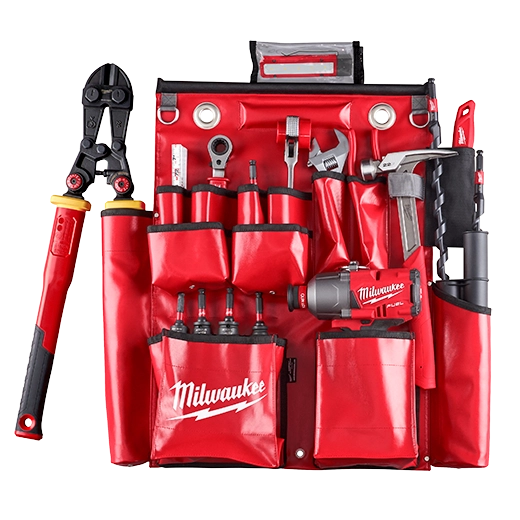 Milwaukee Lineman's Compact Aerial Tool Apron 48-22-8291 | Vinyl