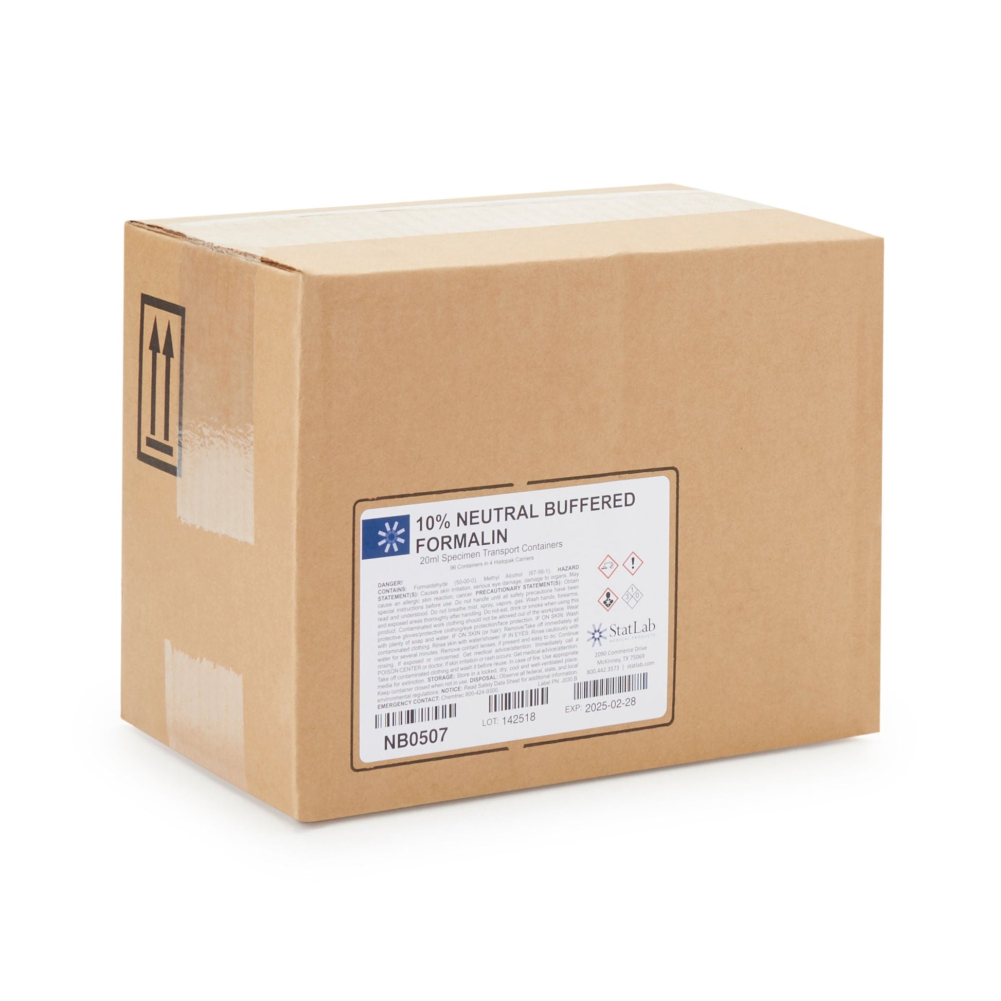 StatClick™ Prefilled Formalin Container, Fill in 20 mL