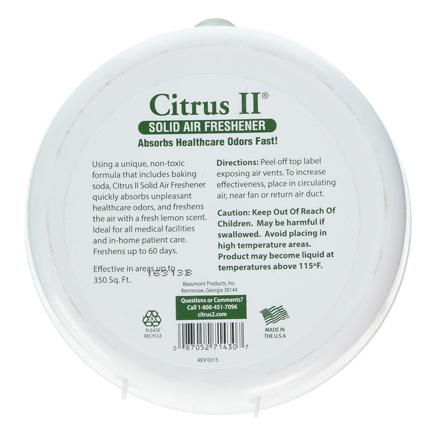 Citrus II® Solid Air Freshener, Original Scent