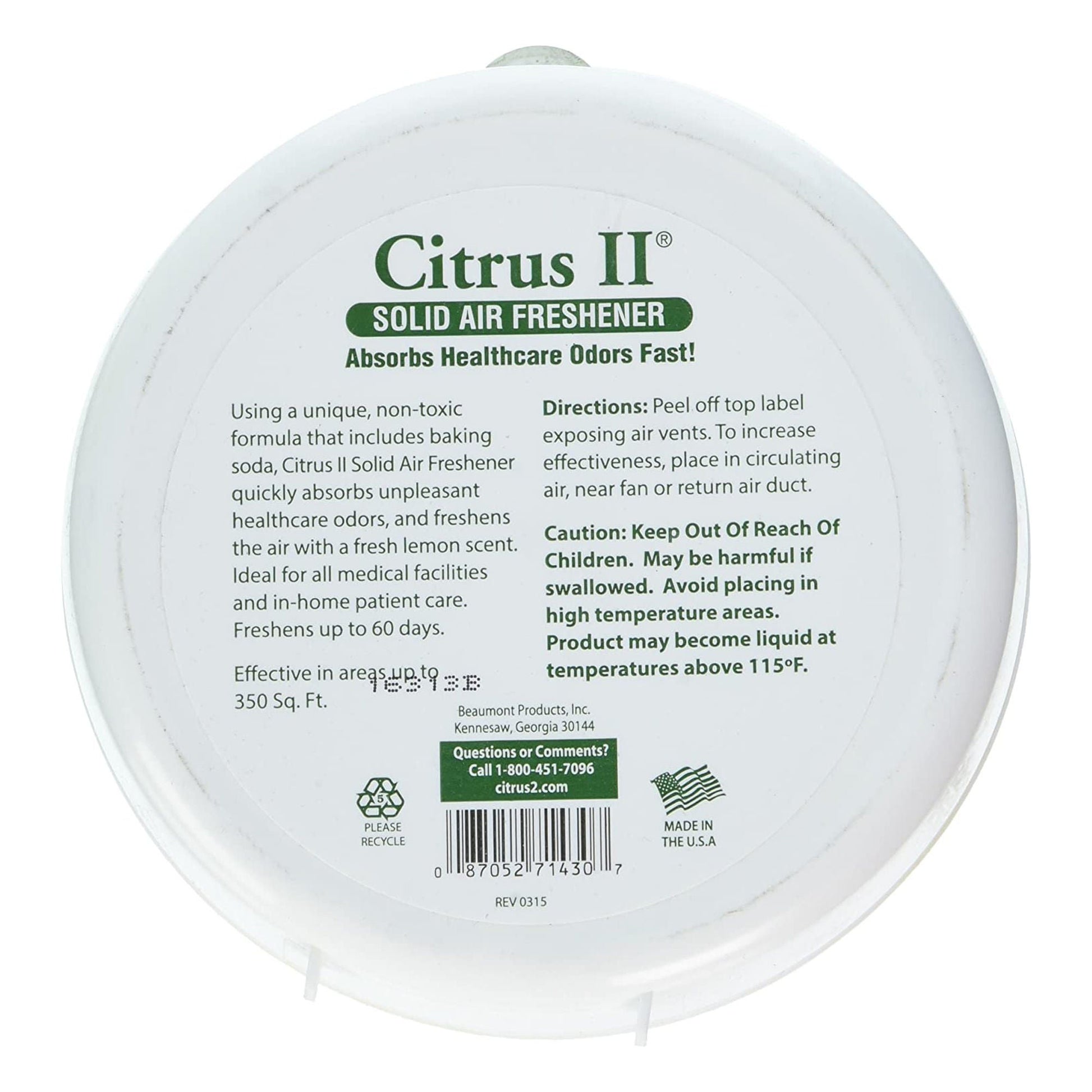 Citrus II® Solid Air Freshener, Original Scent