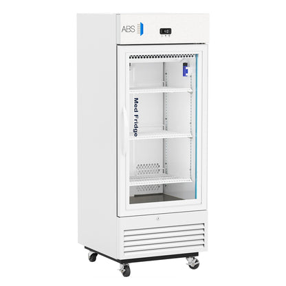 ABS Upright Refrigerator Pharmaceutical 12 cu.ft. 1 Glass Swing Door Cycle Defrost