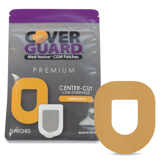 CoverGuard Sensor Overpatch Tan For Omnipod 5 Sensor
