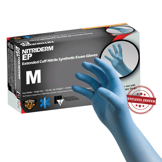NitriDerm® EP Nitrile Exam Gloves, Blue