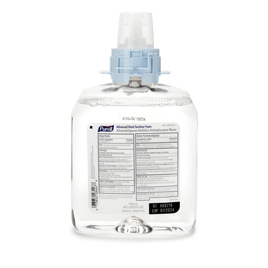 Purell Advanced Hand Sanitizer Ethyl Alcohol Foaming Dispenser Refill Bottle