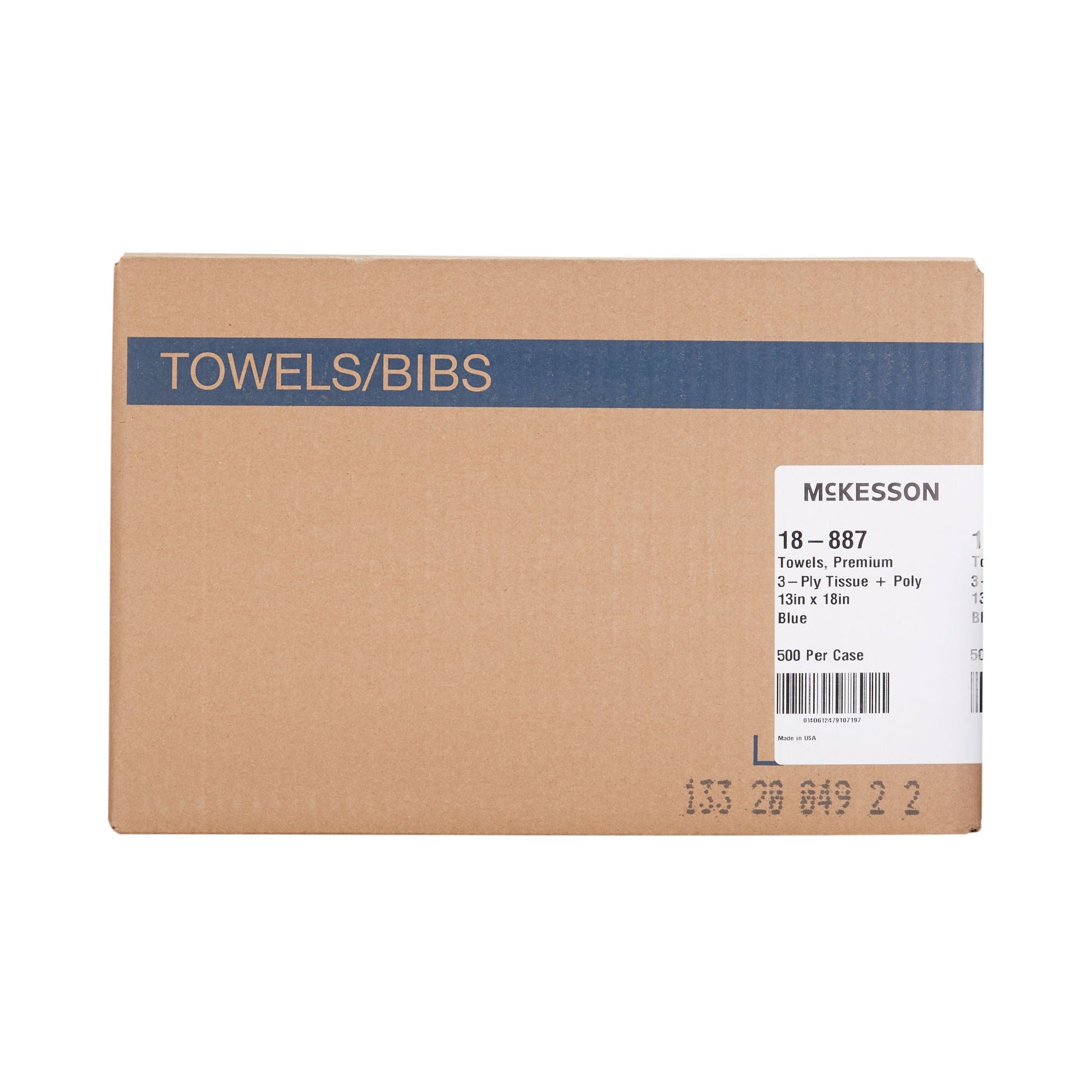 McKesson Premium Nonsterile Blue Procedure Towel