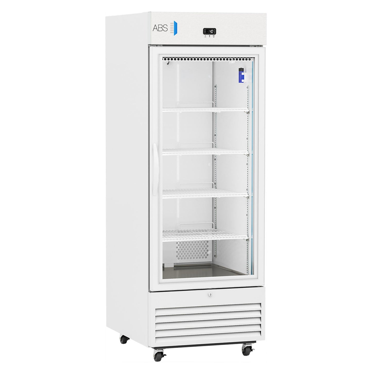 ABS Upright Refrigerator Laboratory Use 26 cu.ft. 1 Glass Swing Door Cycle Defrost