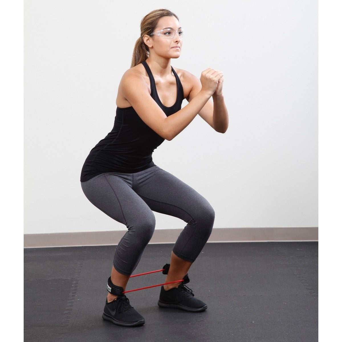 TheraBand Exercise Resistance Tubing with Cuffs Red 12 Inch Circumference Beginner Resistance