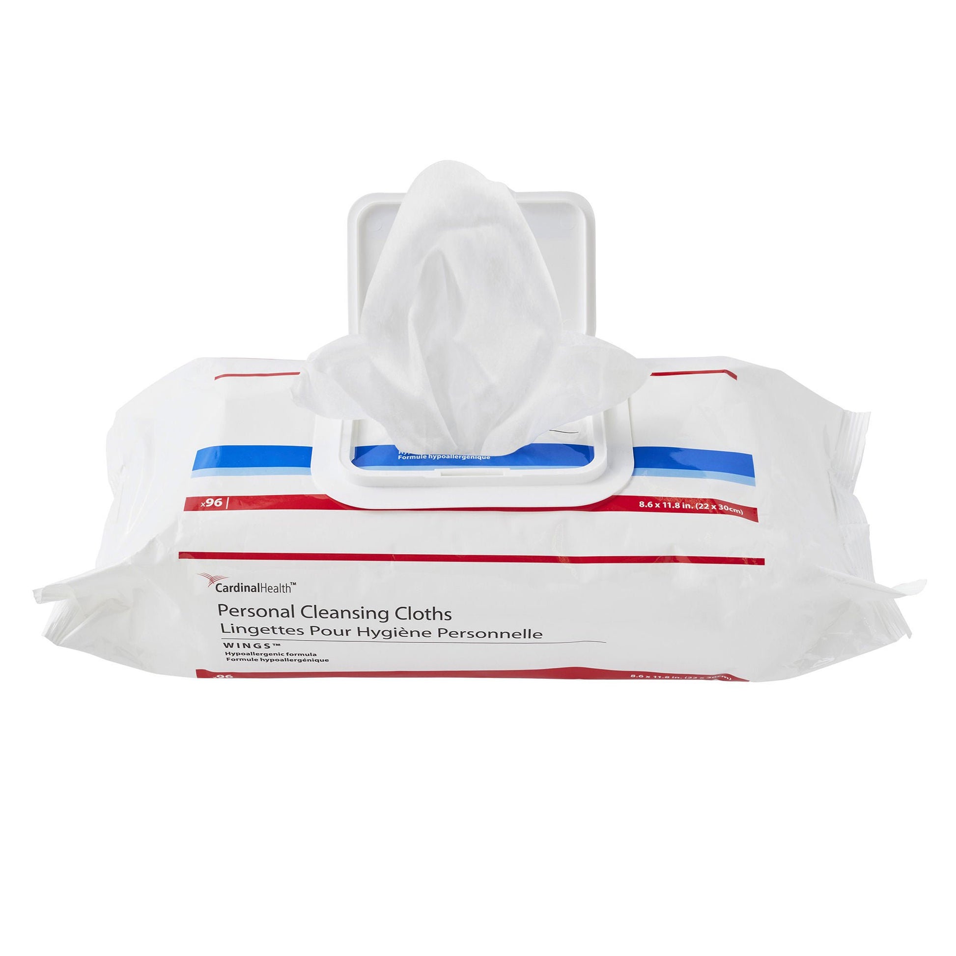 Cardinal Health™ Wings™ Personal Cleansing Cloths, Soft Pack
