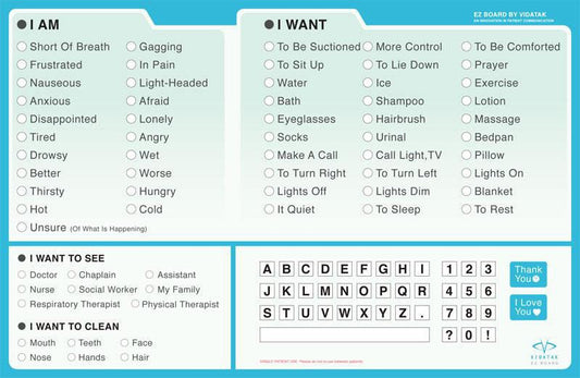 EZ Board Patient Communication Board