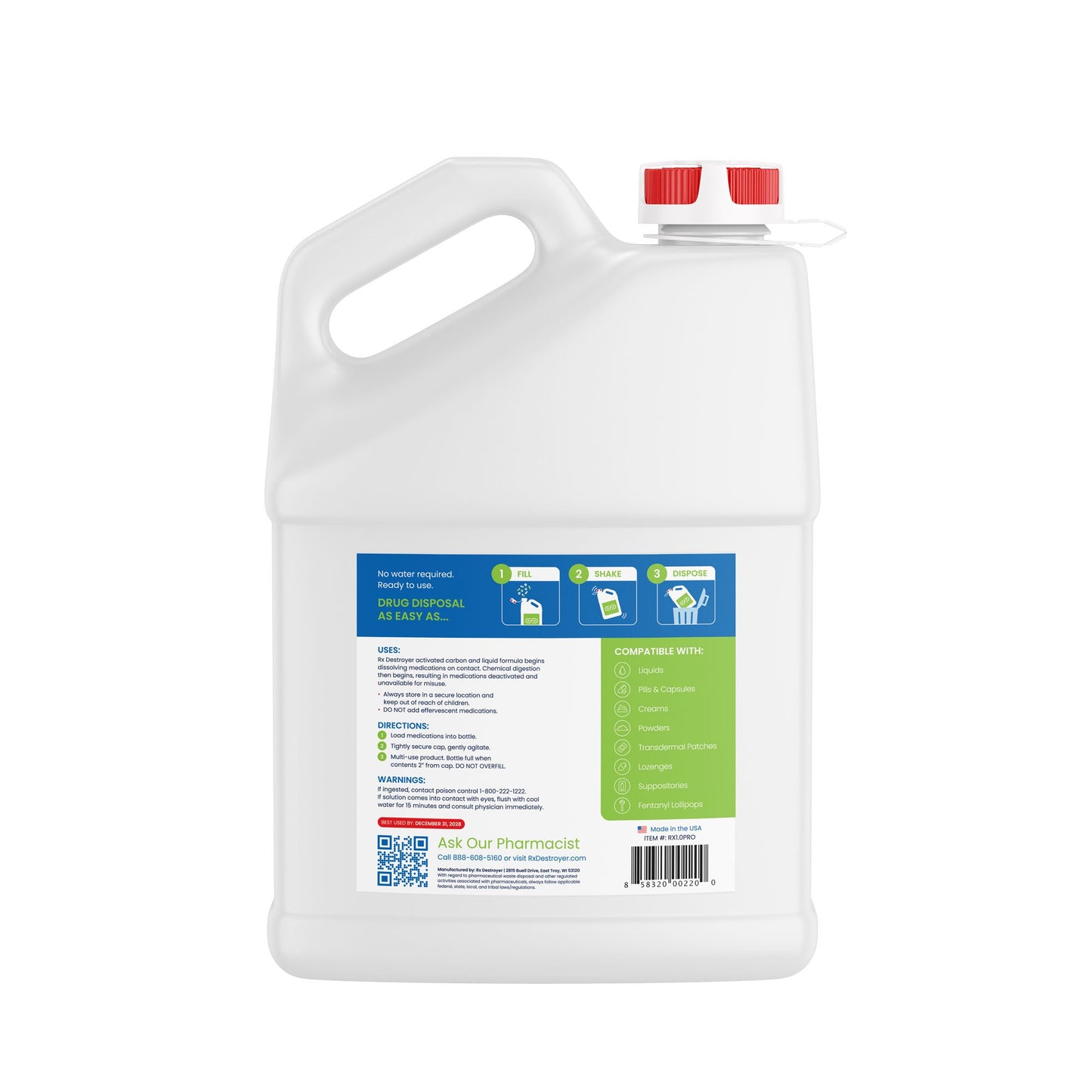 Rx Destroyer™ All-Purpose PRO Series Drug Disposal System