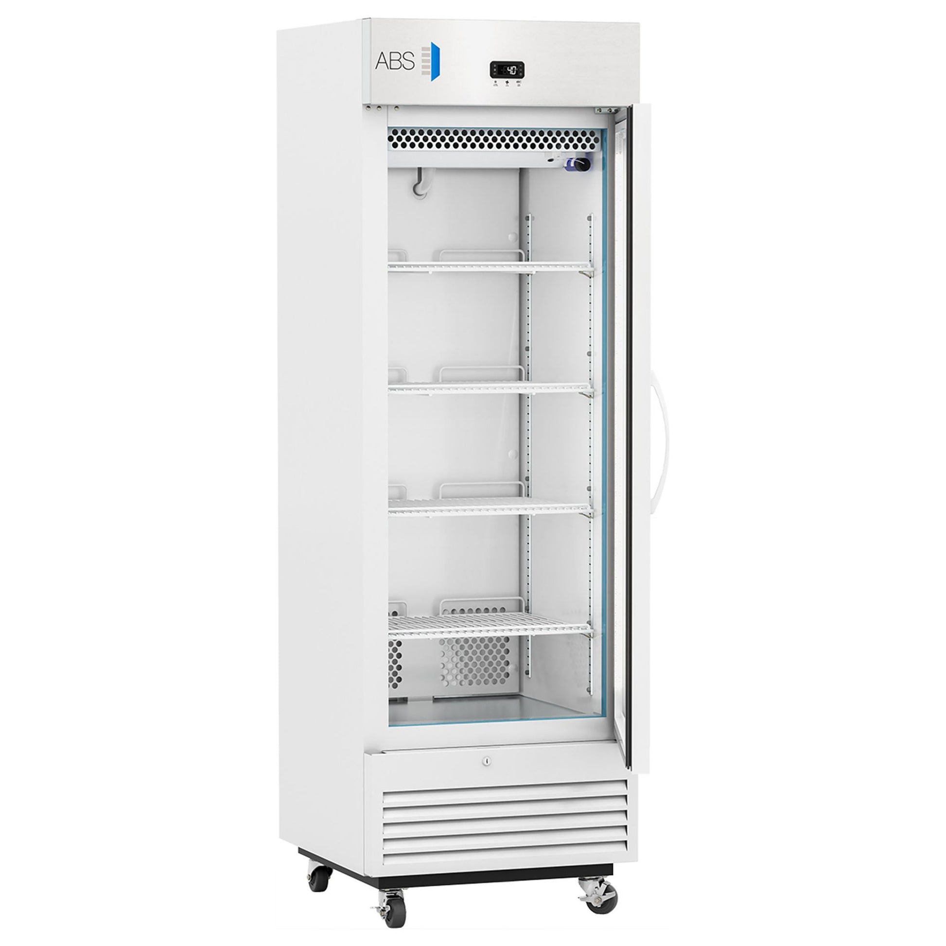ABS Upright Refrigerator Laboratory Use 16 cu.ft. 1 Glass Swing Door Cycle Defrost