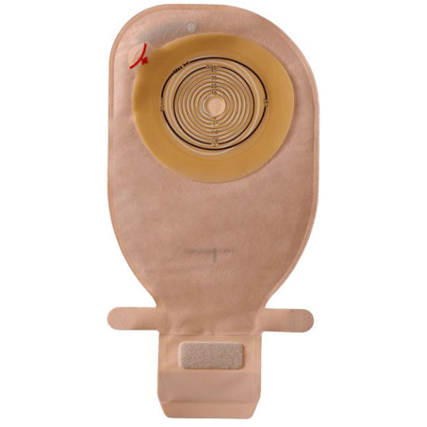 Assura® Flat One-Piece Opaque Ostomy Pouch, Cut to Fit Stomas
