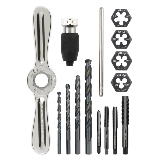Milwaukee 15PC SAE Tap and Die Set with HEX-LOK 2-in-1 Handle 49-57-5160