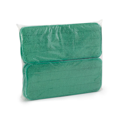 Wet Mop Pad Bound Edge Green Polyester / Polyamide Reusable