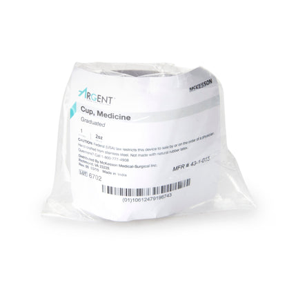 McKesson Argent™ Stainless Steel Graduated Medicine Cup, capacity