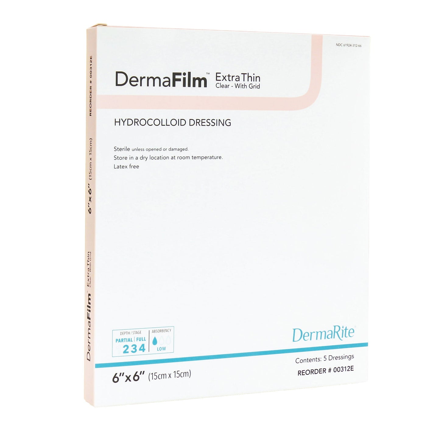 DermaFilm® Thin with Border Hydrocolloid Dressing